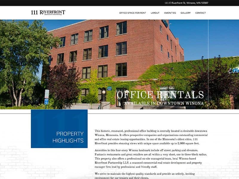 Website Launch: 111 Riverfront