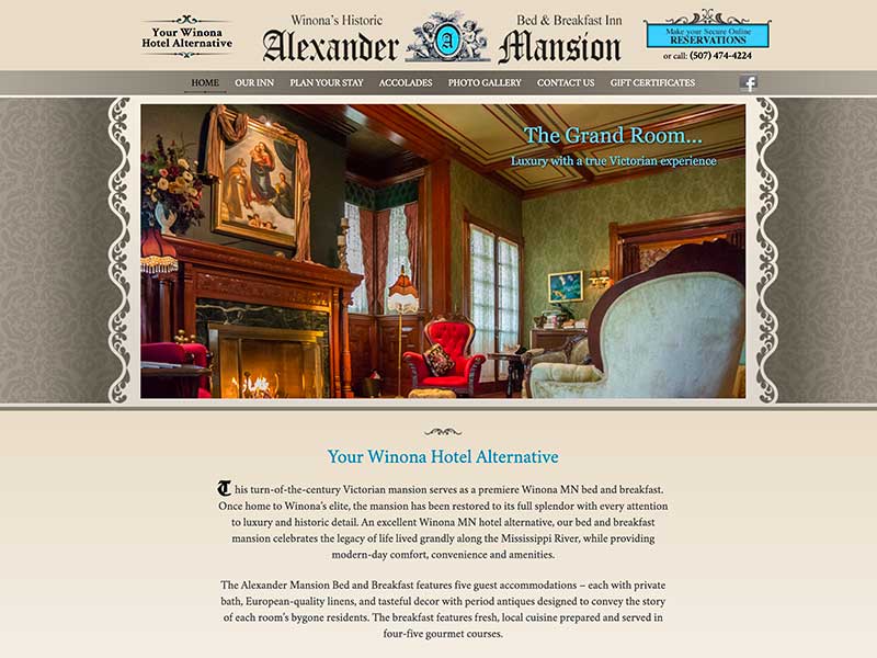 Website Update: Alexander Mansion
