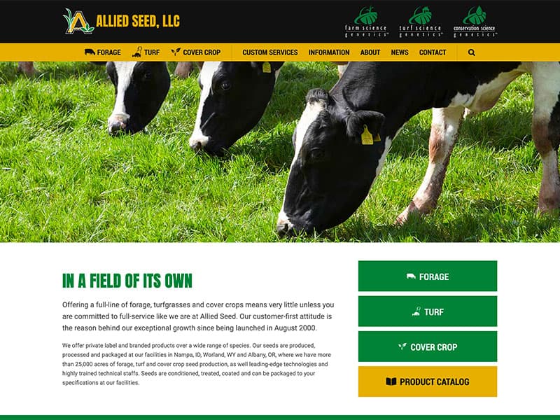 Website Update: Allied Seed, LLC