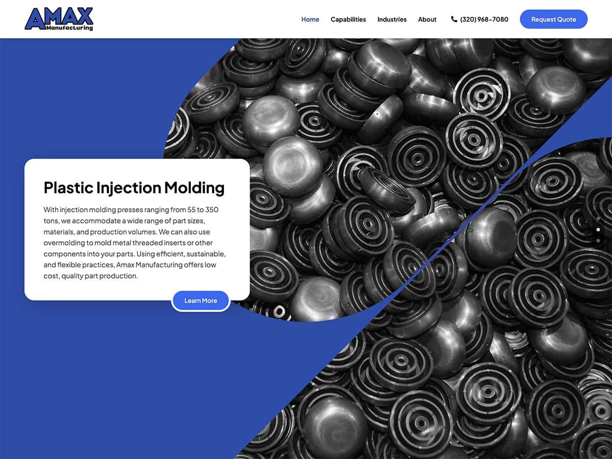 amax website screenshot