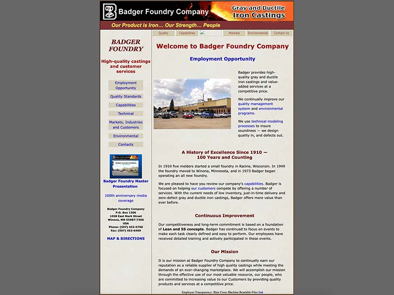 badger foundry website before