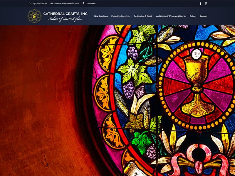 Professional Service Website Design - Cathedral Crafts Inc