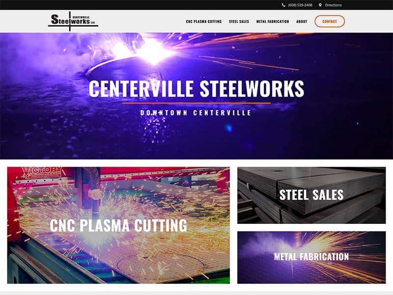 Website Launch: Centerville Steelworks