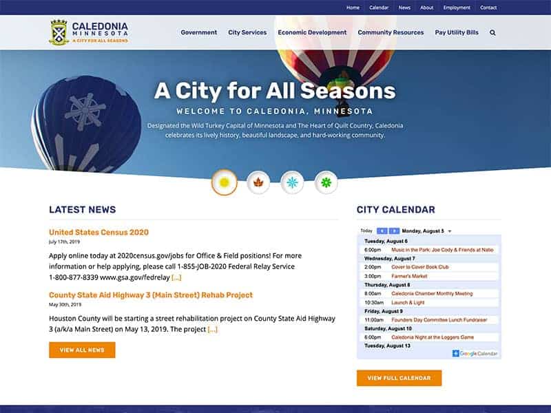 Website Redesign: City of Caledonia
