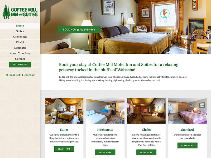 Website Update: Coffee Mill Inn & Suites