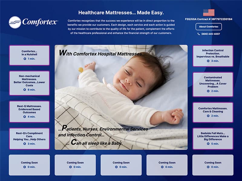 Manufacturing Website Design - Comfortex