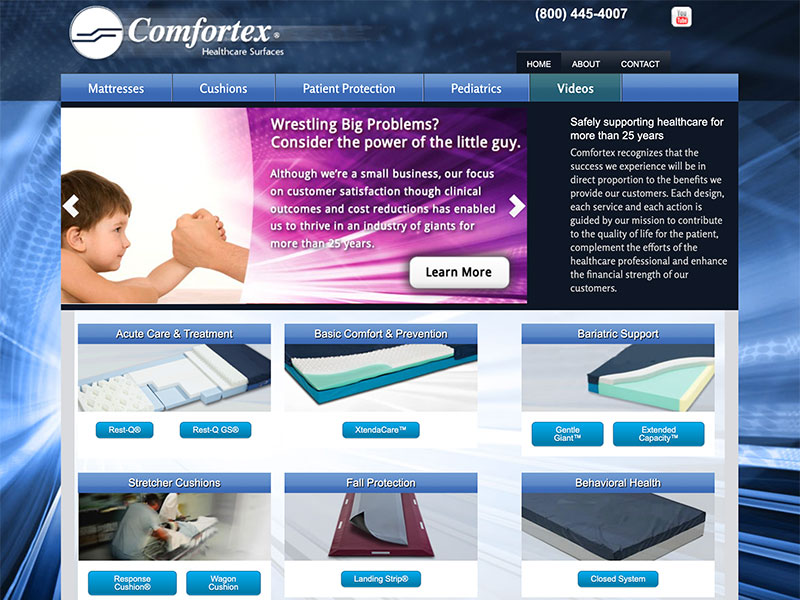 Website Launch: Comfortex Inc