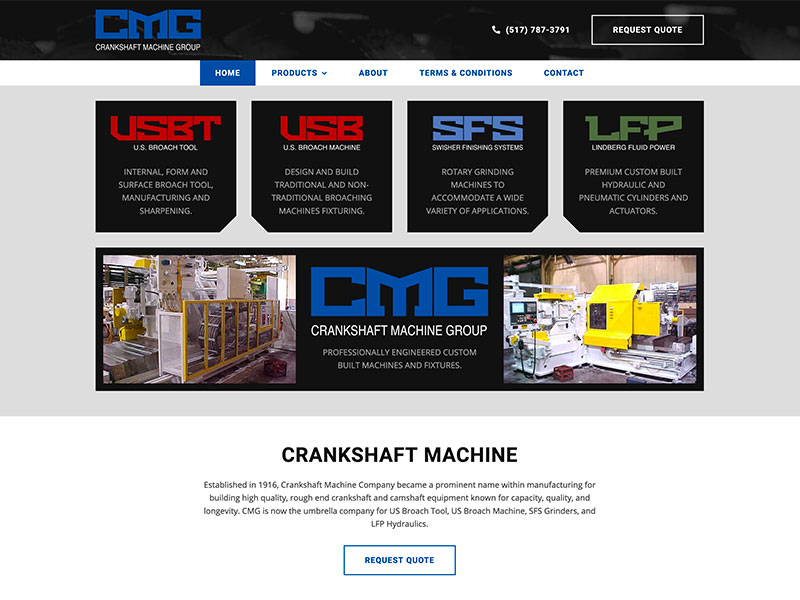 Website Redesign: Crankshaft Machine Group