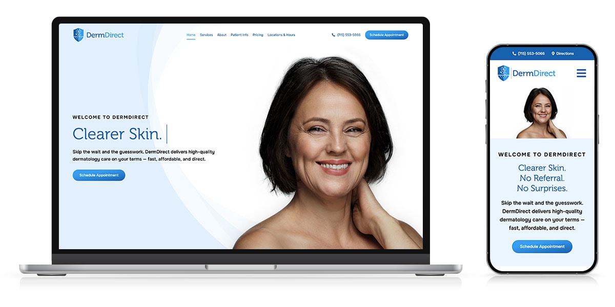 derm direct website responsive 1