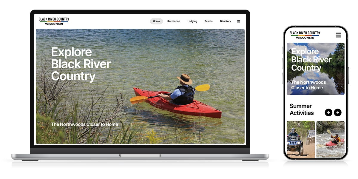 explore black river country website responsive