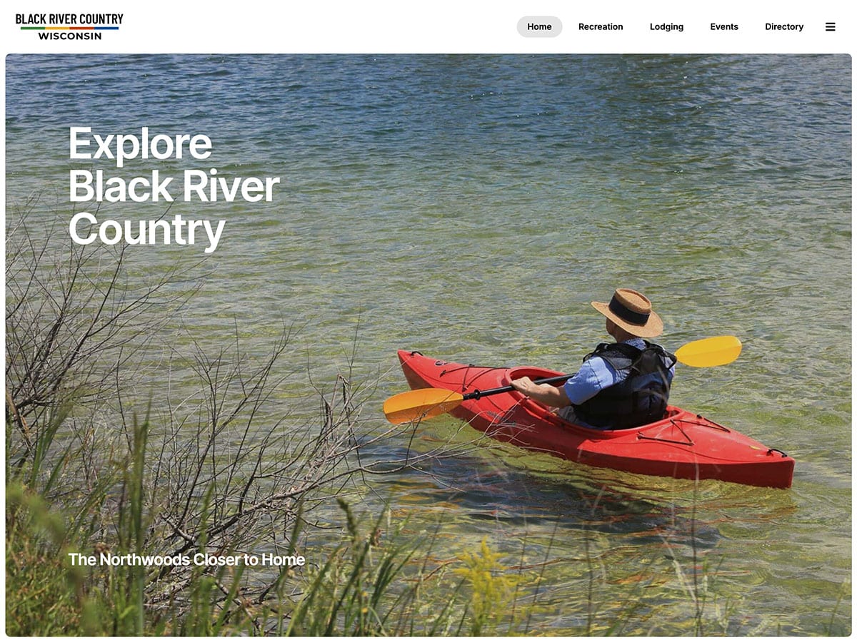 explore black river country website screenshot