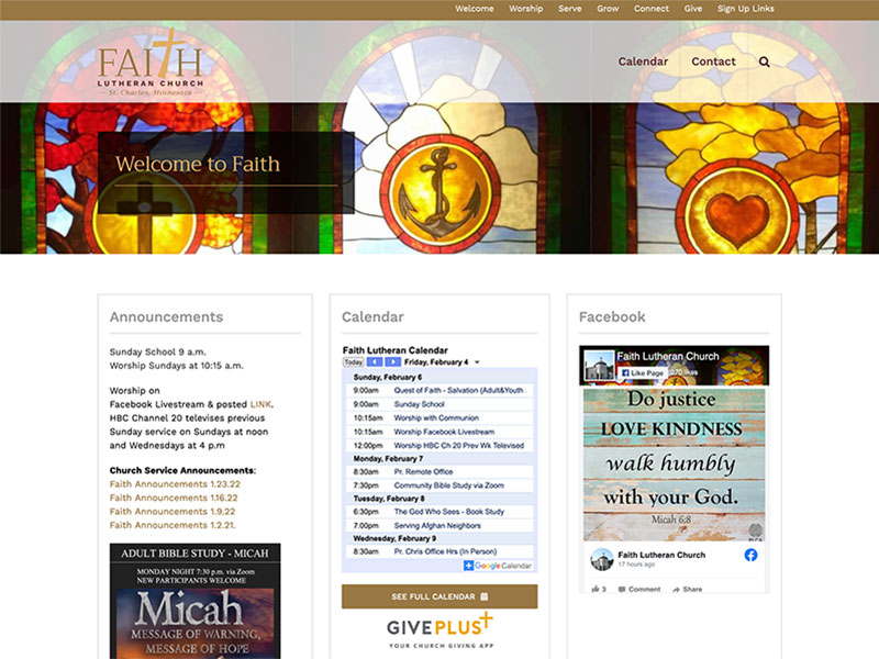 Website Launch: St. Charles Faith Lutheran Church