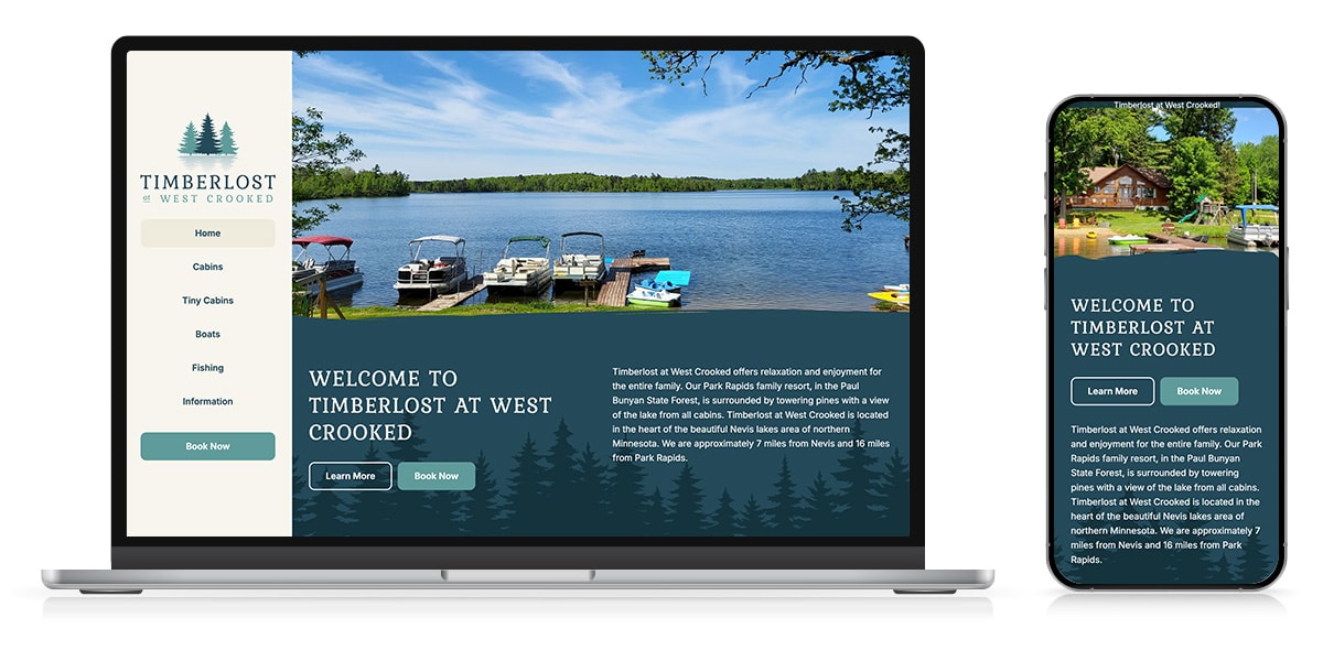 family resort website redesign