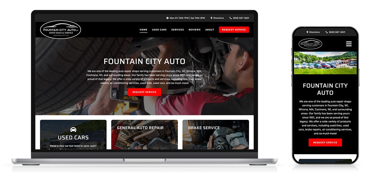 fountain city auto website responsive
