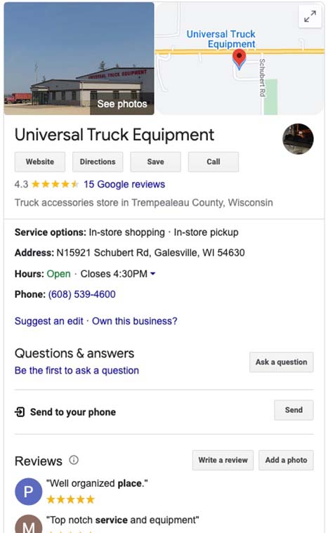 Manufacturing Google My Business Listings Service