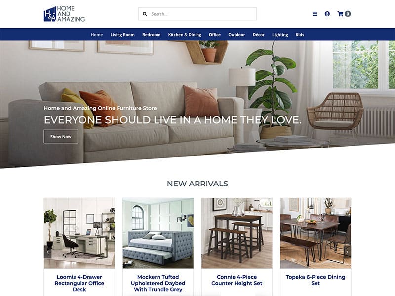 Website Launch: Home and Amazing