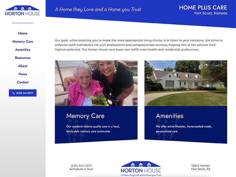 Website Launch: Horton House Senior Living