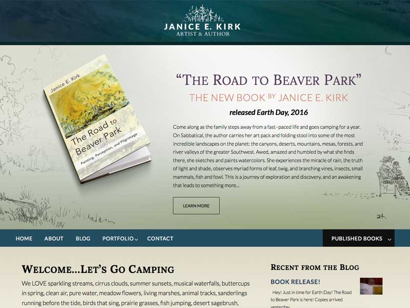 Website Launch: Janice E. Kirk, Artist & Author
