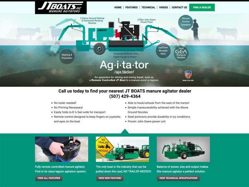 Farming Equipment Website Designs