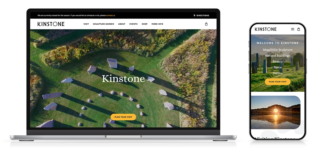 kinstone 2026 website responsive