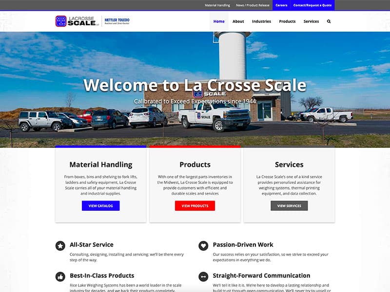 Website Redesign: La Crosse Scale