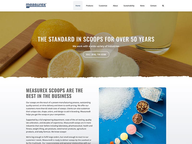 Manufacturing Website Design - Measurex