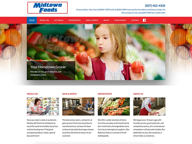 midtown foods website before