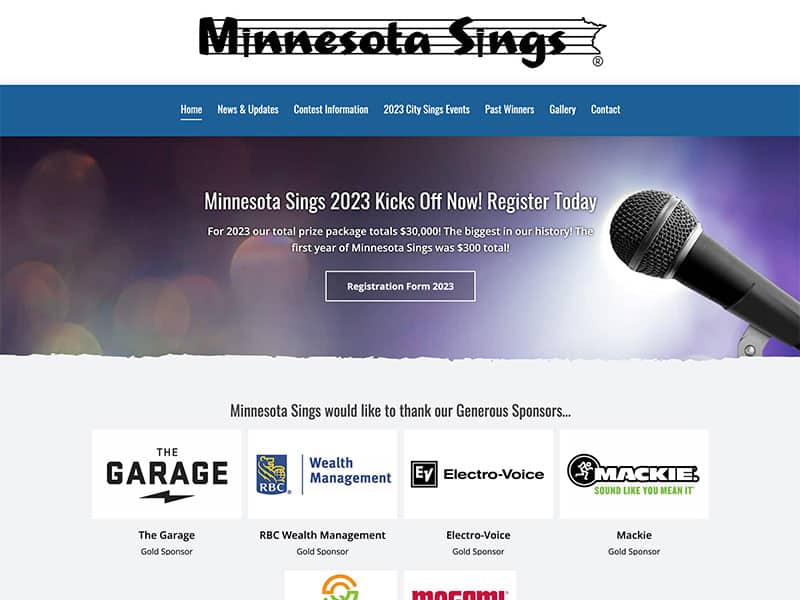 Website Refresh: Minnesota Sings