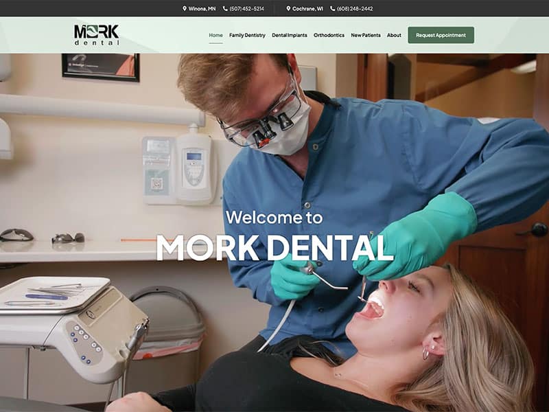 Dental Website Design - Mork Dental