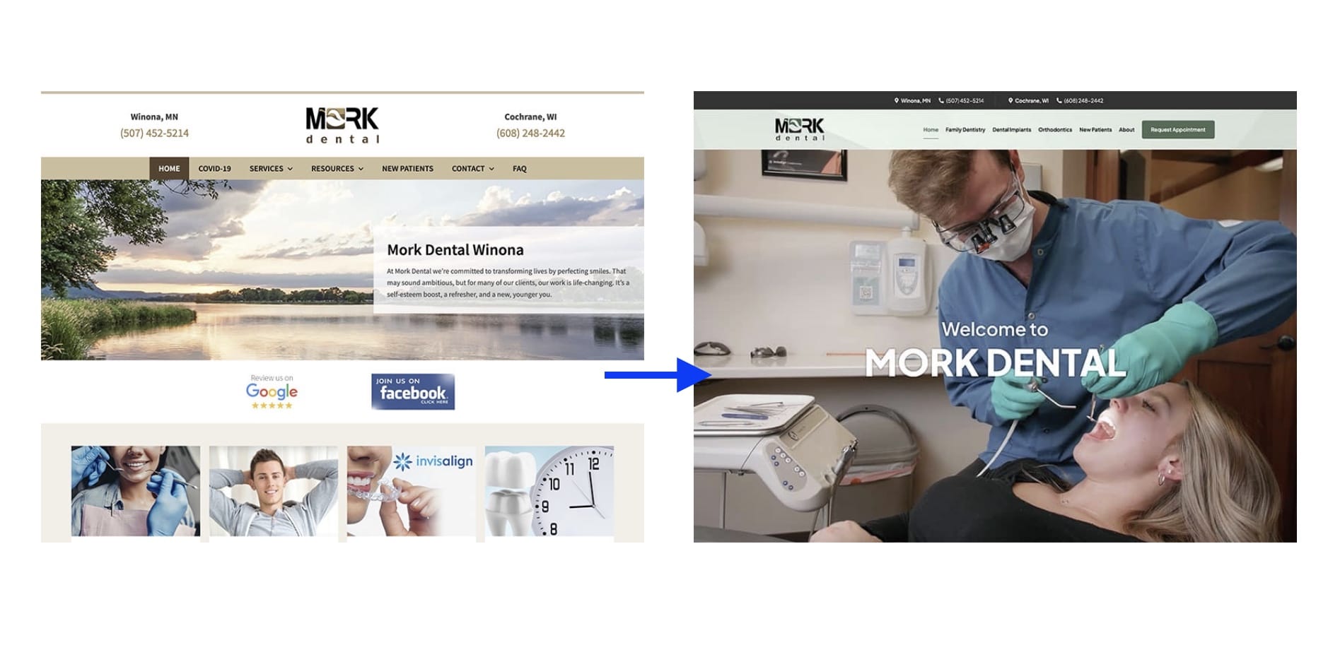 Dental Website Design for Mork Dental