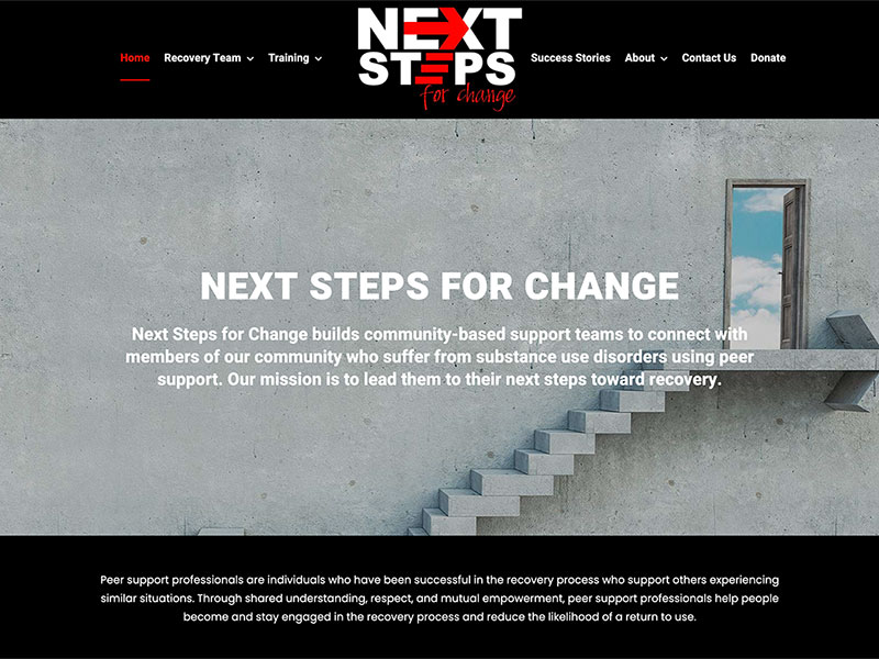 Non Profit Website Design - Next Steps for Change