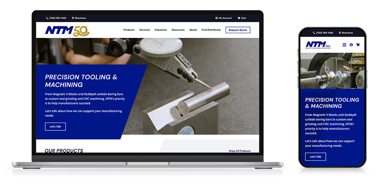 ntm website responsive