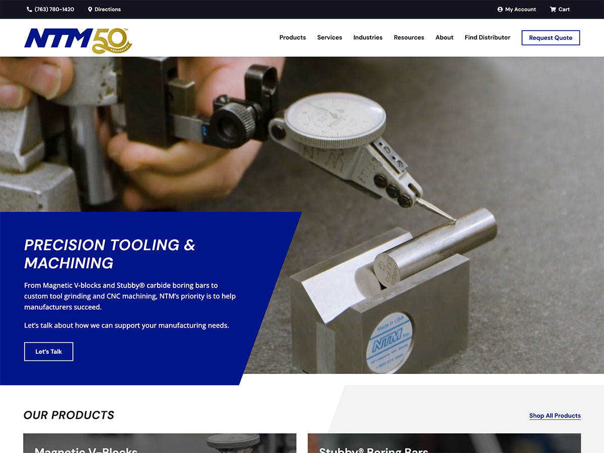 ntm website screenshot