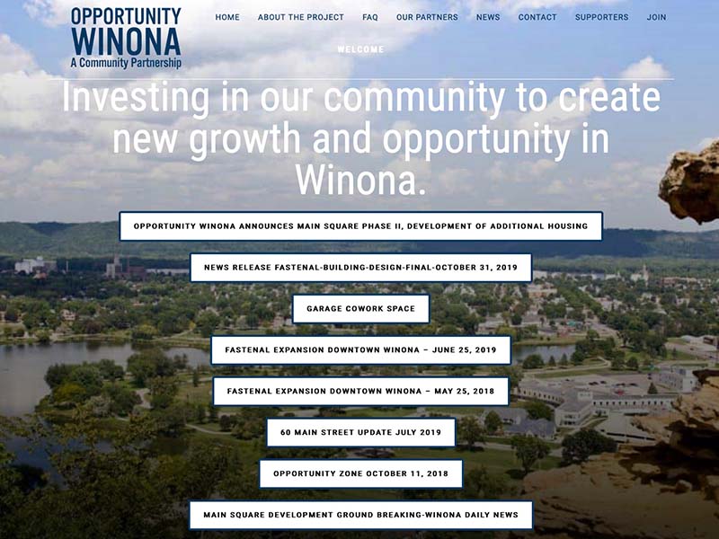 Opportunity Winona website