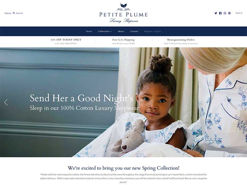 Website Update: Petite Plume
