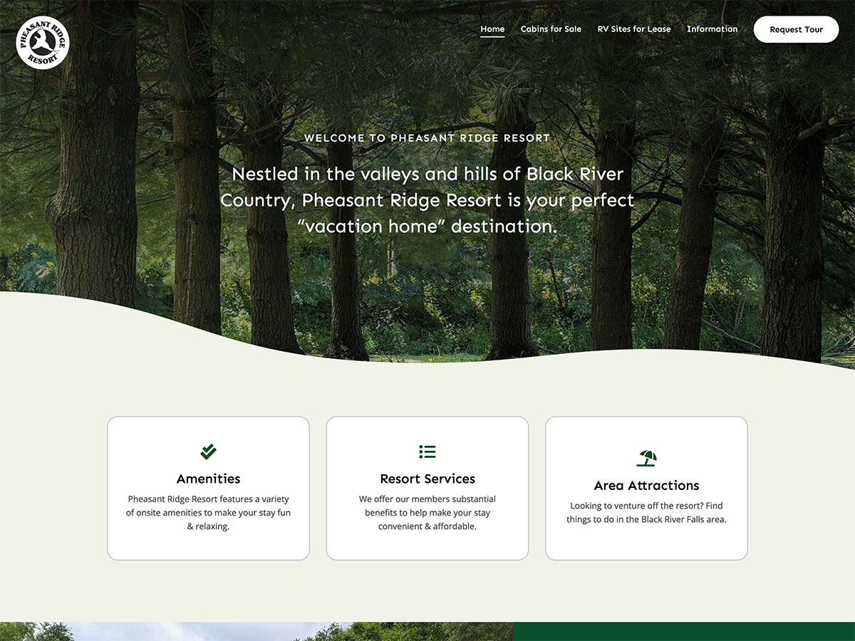 Website Launch: Pheasant Ridge Lodge