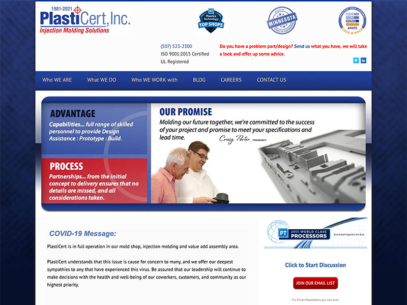 Website Launch: PlastiCert