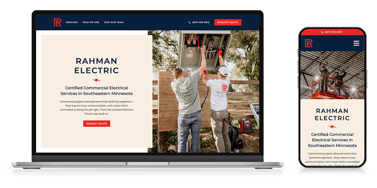 rahman electric website responsive 2026