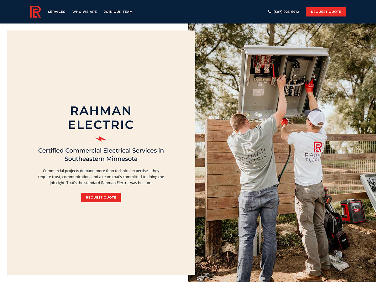 Website Launch: Rahman Electric