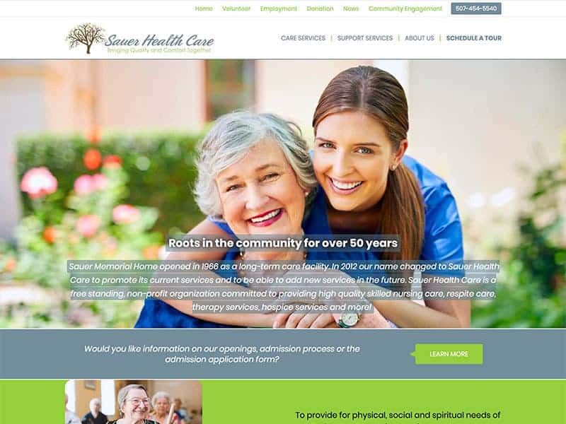 Website Redesign: Sauer Health Care