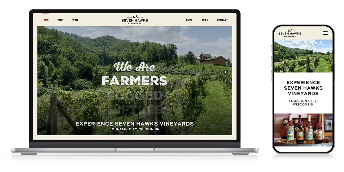 seven hawks website responsive