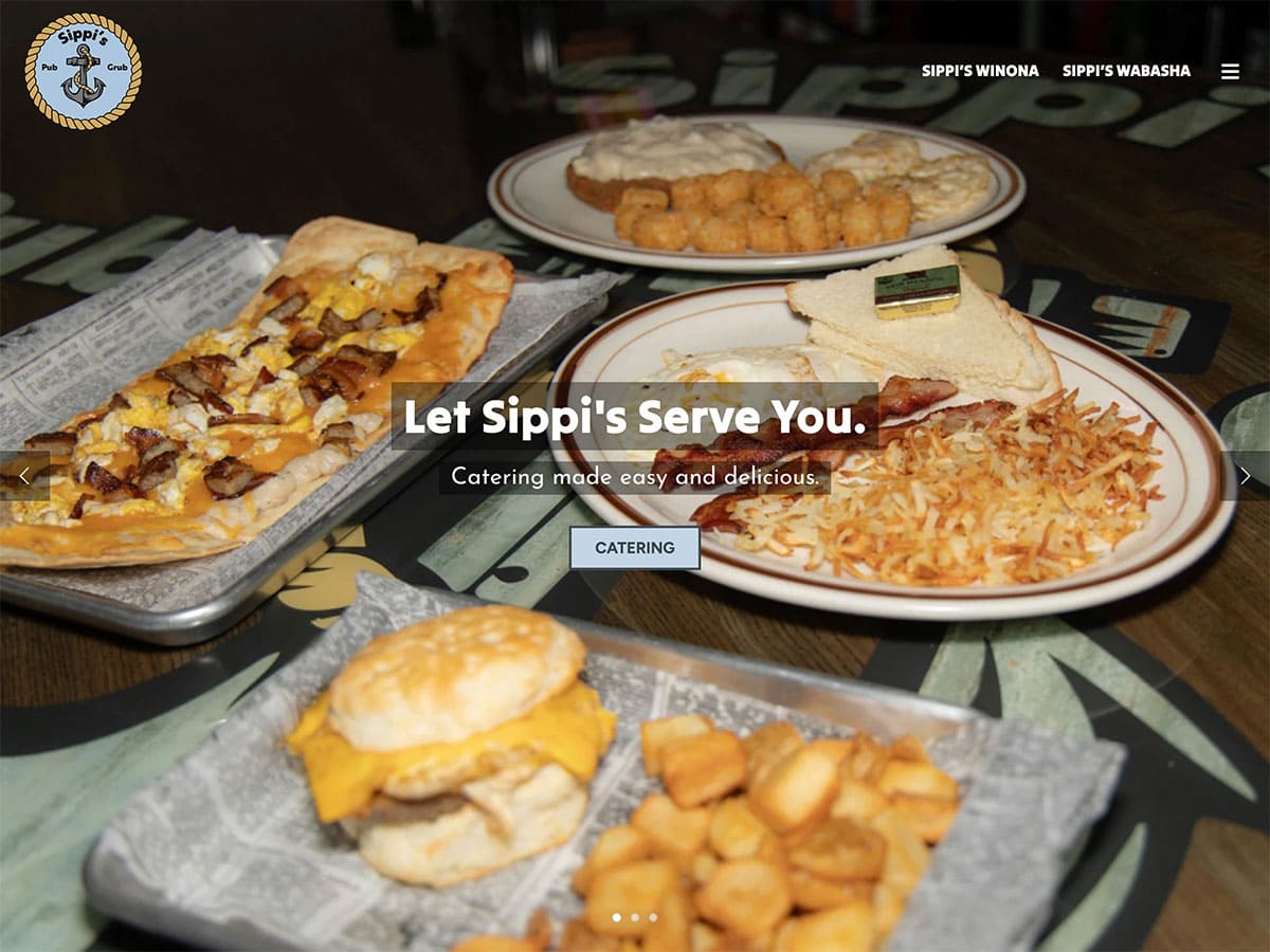 sippis pub website screenshot