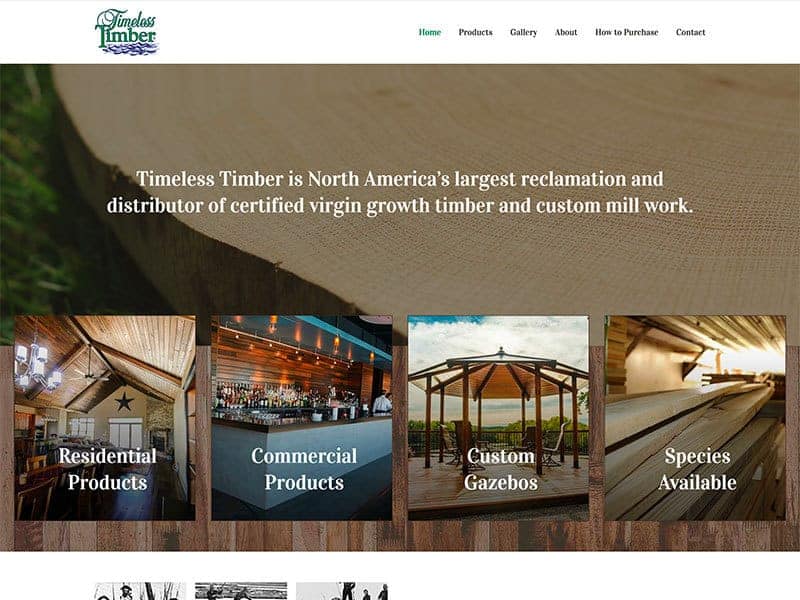 Website Redesign: Timeless Timber