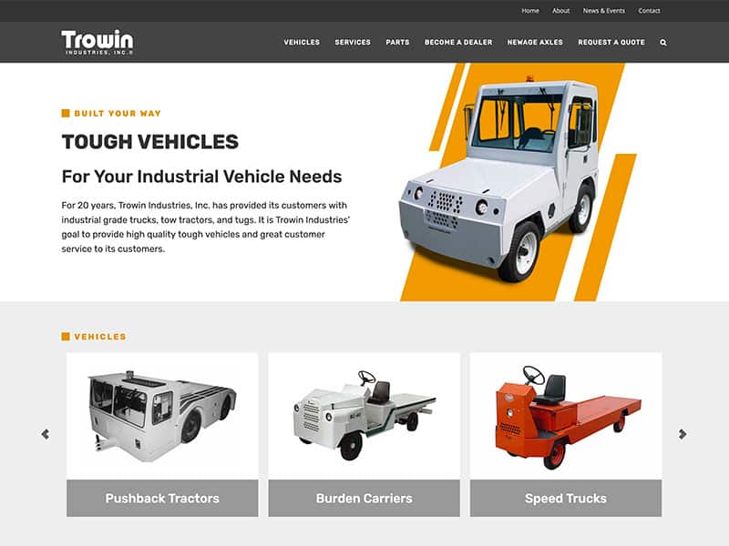 Website Launch: Trowin Industries