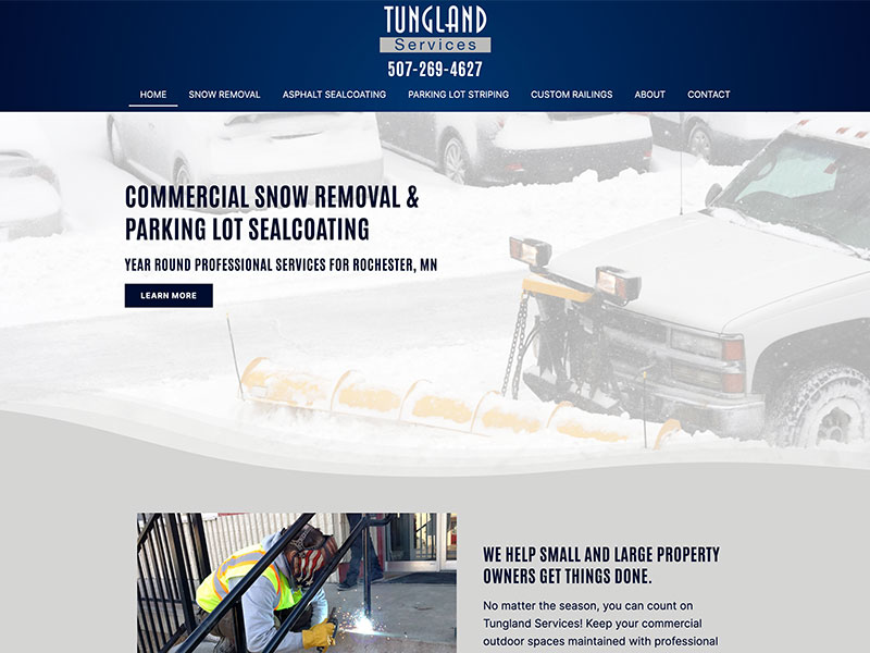 Commercial Website Design - Tungland Services