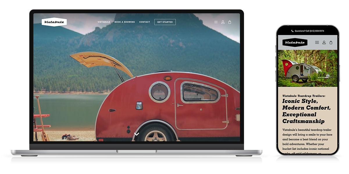 vistabule website responsive