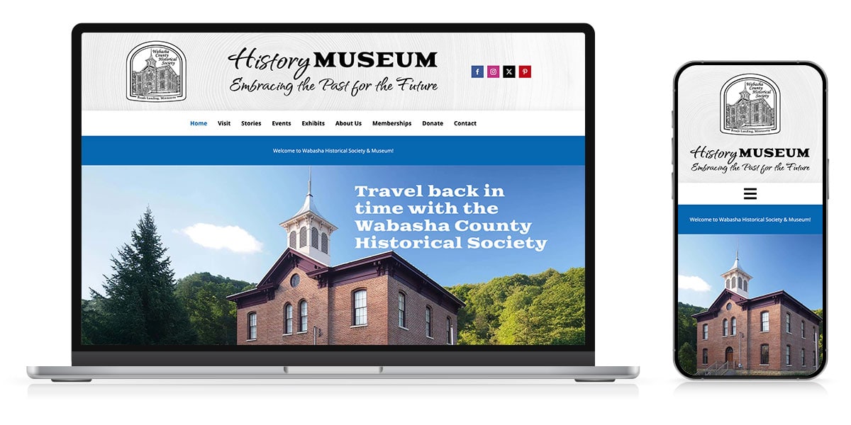 wabasha county historical society web responsive