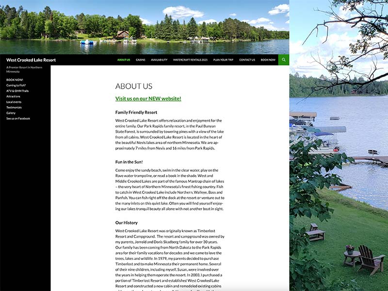 west crooked website before