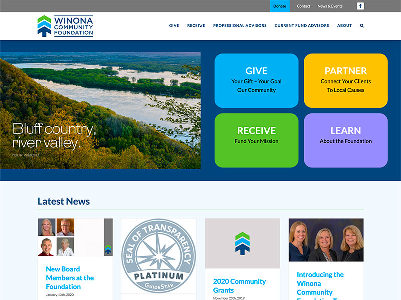 Website Redesign: Winona Community Foundation