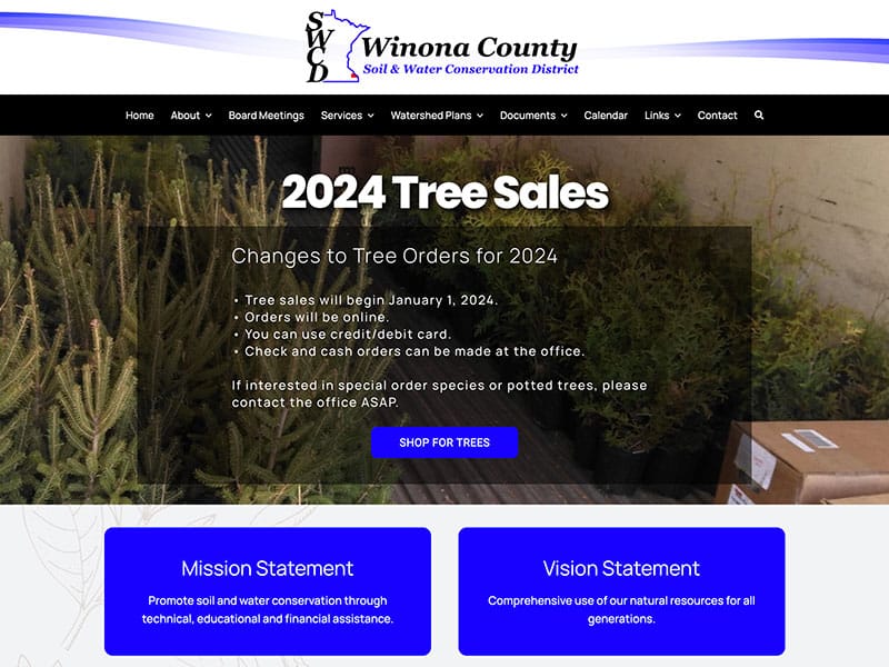 Environmental Website Design - Winona County SWCD